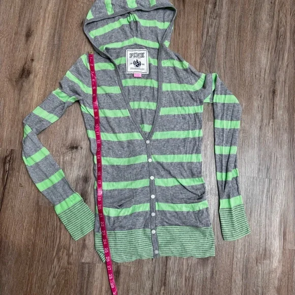 VS Pink VTG Y2K Bella Long Sleeve Cardigan Henley top - Picture 4 of 9